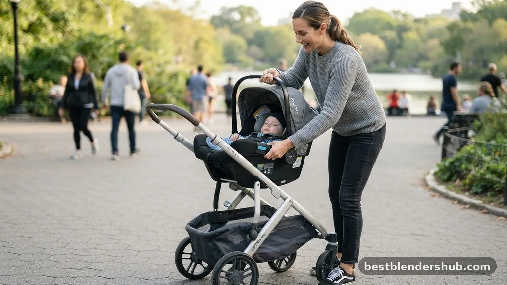 when to put baby in stroller